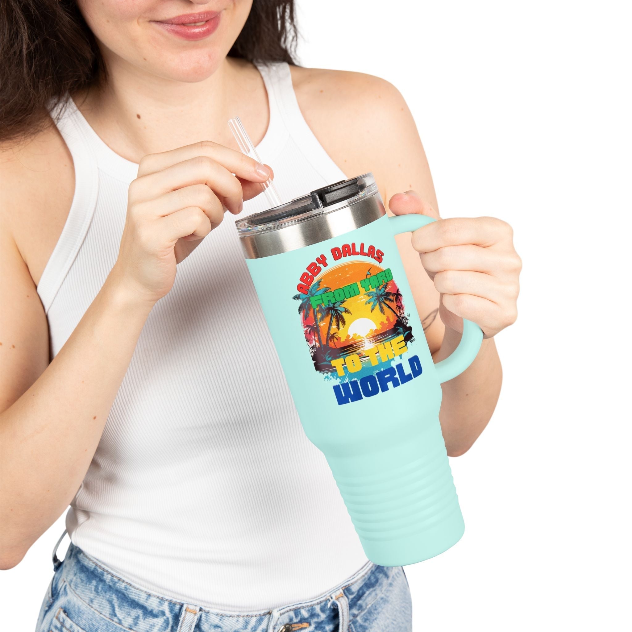 Abby Dallas Stainless Steel Travel Mug