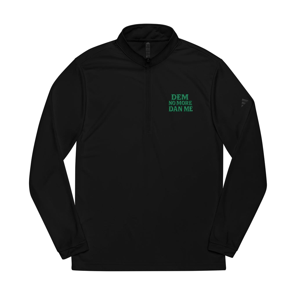 adidas® Quarter-Zip Pullover (Embroidery)- Abby Dallas DEM NO MORE DAN ME COLLECTION Eco-friendly Athletic Tee for Fitness Enthusiasts
